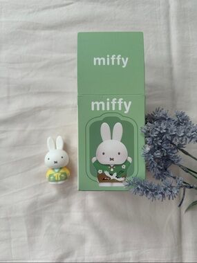 miffy White Bunny Figure with Yellow & Green Outfit